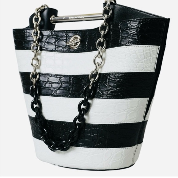 Balenciaga Handbags - Balenciaga Crocodile Leather Maxi Bucket Bag Authentic and New